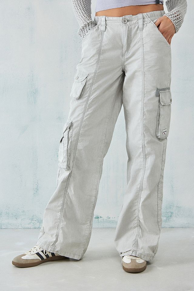 BDG Y2K Grey Multi-Pocket Cargo Pants