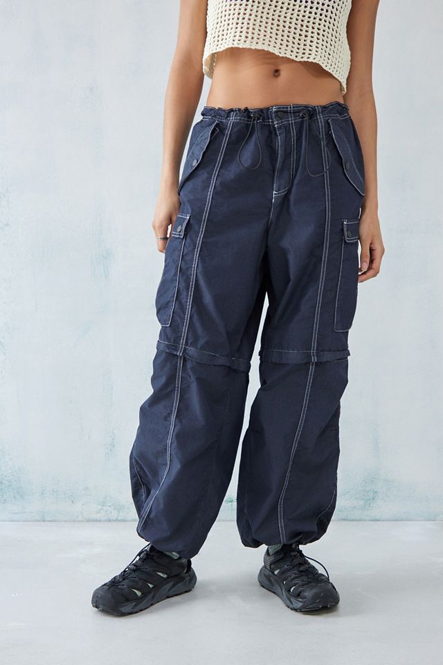 iets frans... Pantalons de sport baggy noirs à zip #2