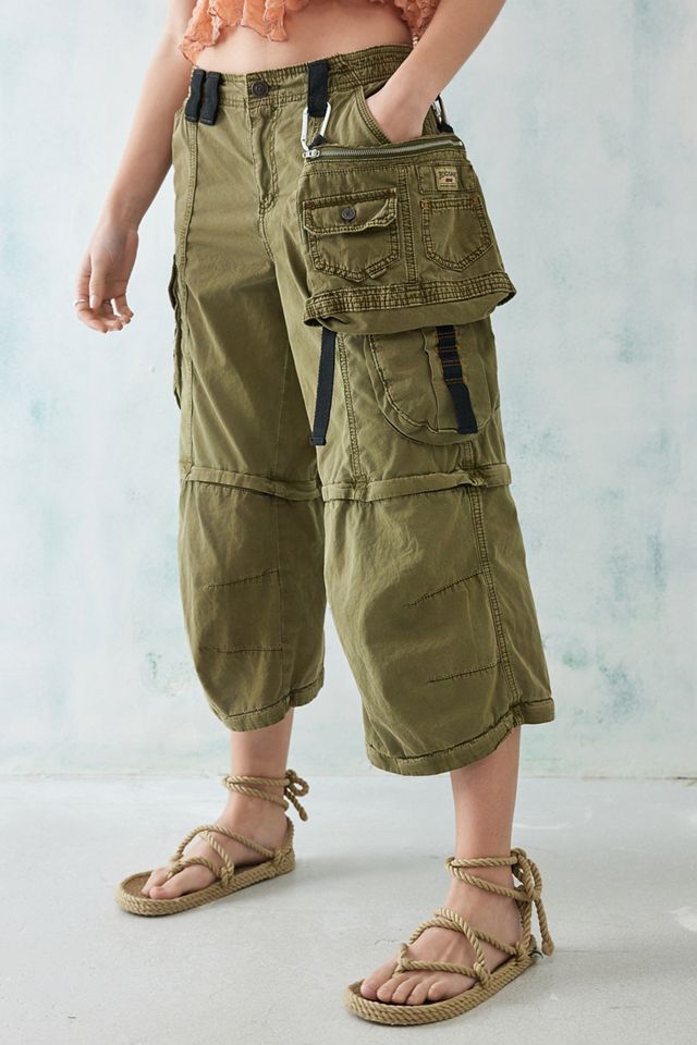 Pantalon Modulaire Multi-Poches Kaki BDG Avec Sac Zip-Off #1