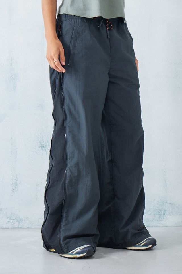 iets frans... Black Zip-Up Wide Track Pants  #5