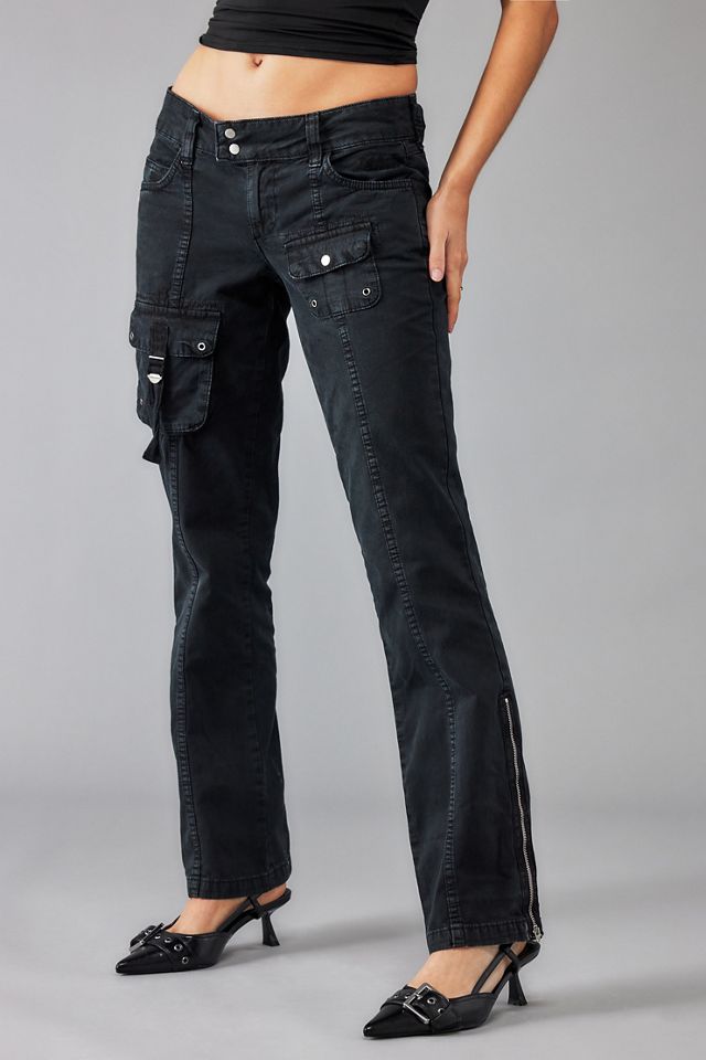 BDG Black Y2K Romi Bootcut Cargo Pants #2