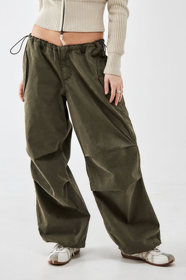 BDG Khaki Ocho Baggy Tech Pants #1