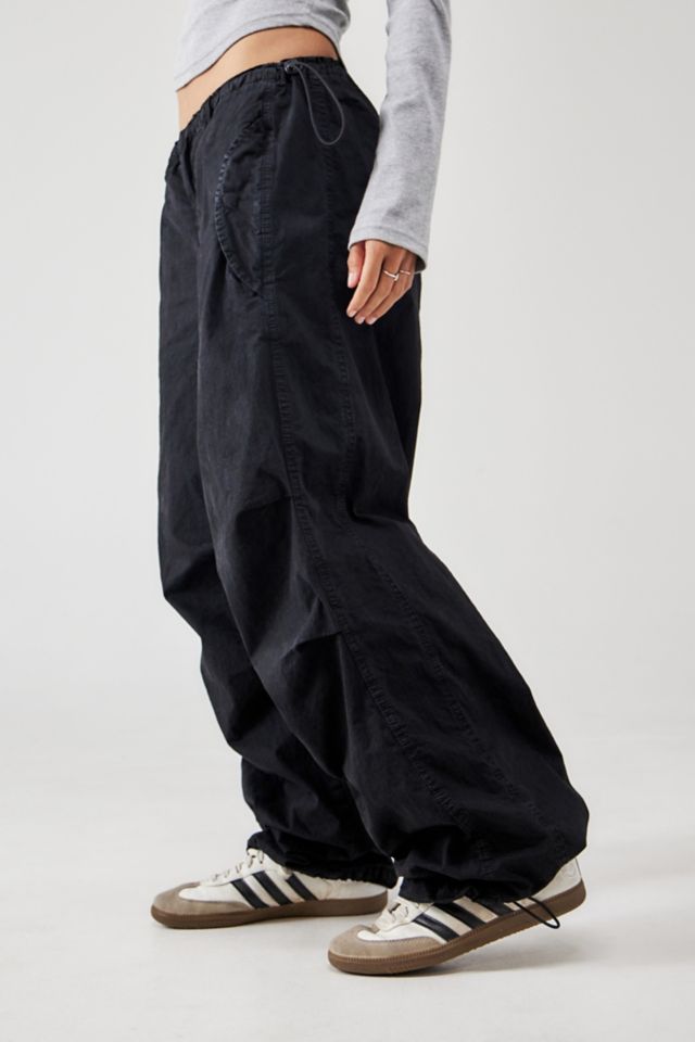 BDG Black Baggy Tech Pants