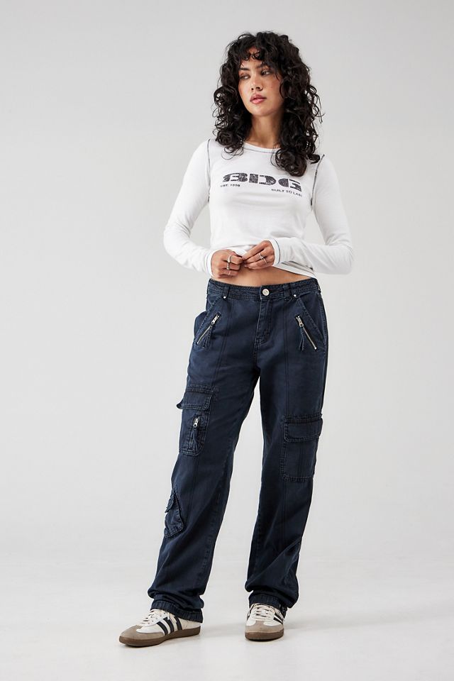 Pantaloni Cargo Mila Y2K Neri BDG #2