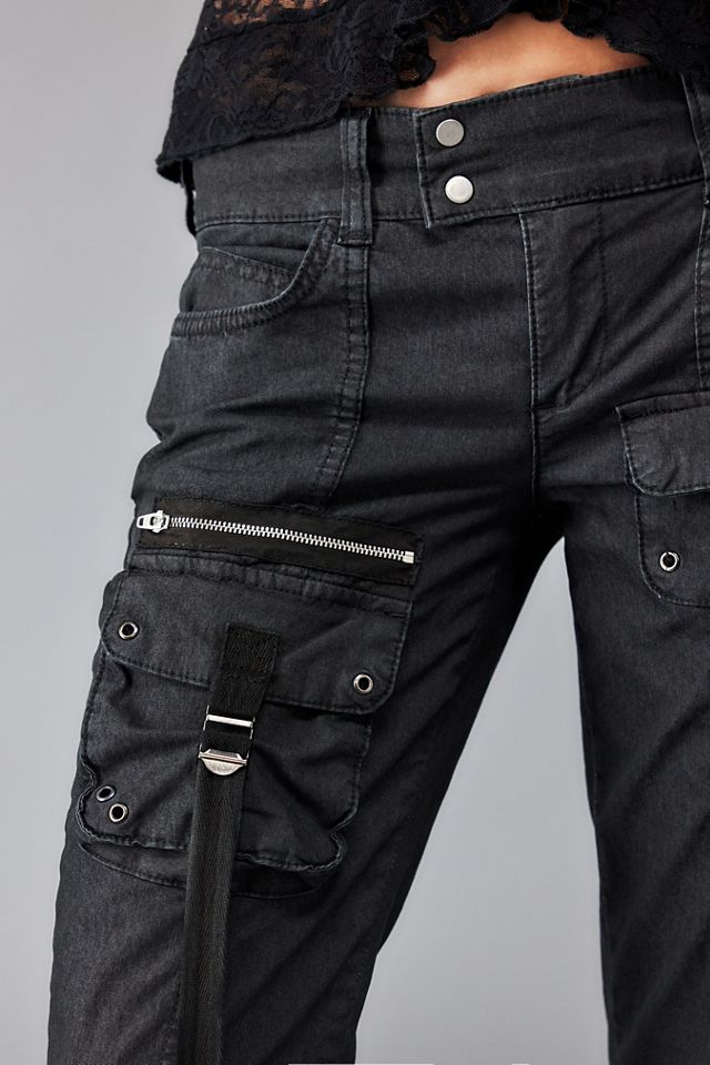 BDG Black Y2K Romi Bootcut Stretch Cargo Pants #4