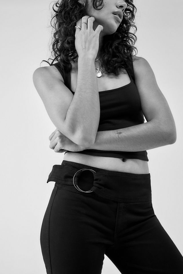 Pantaloni a Zampa BDG Black Honey con Fibbia a O #5