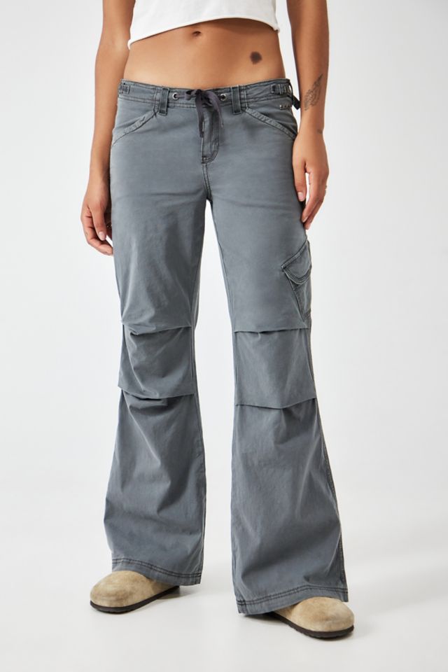 BDG Grey Candice Flare Cargo Pants | Urban Outfitters UK