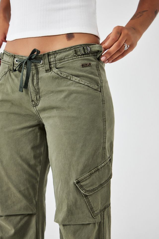 Pantaloni Cargo a Zampa Candice Kaki BDG #2