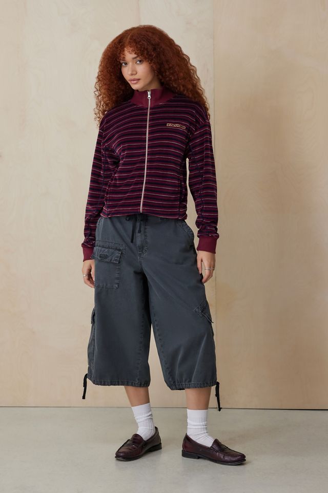 BDG Detroit Washed Black Cropped Cargo Pants #1
