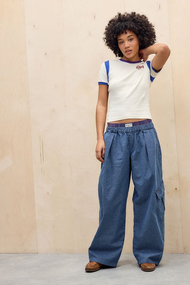 Pantalon BDG Bobbi à rayures en ripstop #1