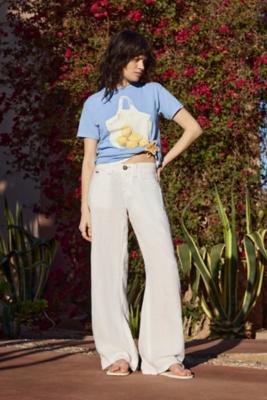 Pantalons en lin taille basse Kayla en taille: XS - BDG - Modalova