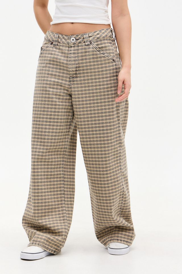 BDG Check Baggy Carpenter Trousers #1