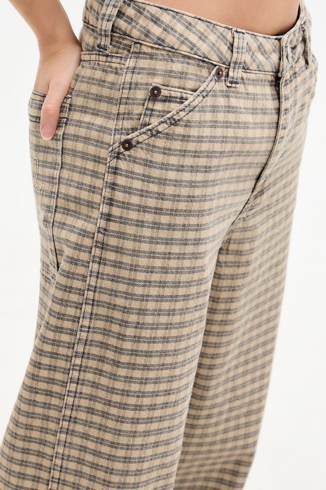 BDG Check Baggy Carpenter Trousers #2