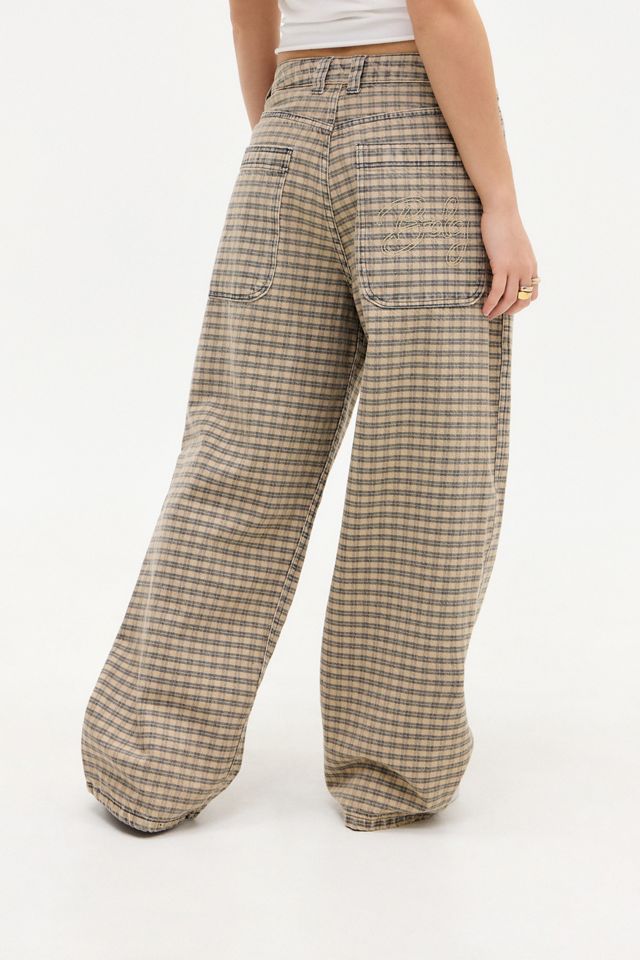 BDG Check Baggy Carpenter Trousers #3