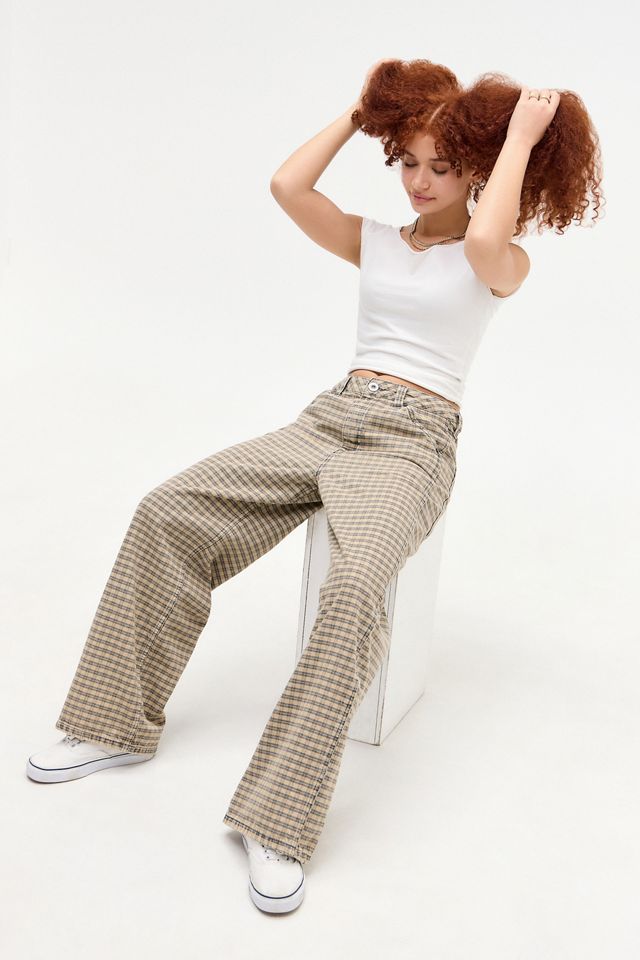 BDG Check Baggy Carpenter Trousers #5