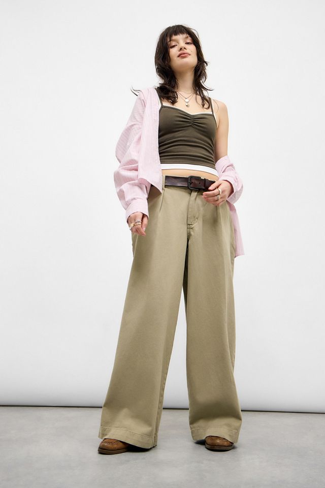 BDG Rey Wide Leg Chino Trousers #1