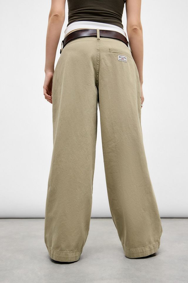 BDG Rey Wide Leg Chino Trousers #4