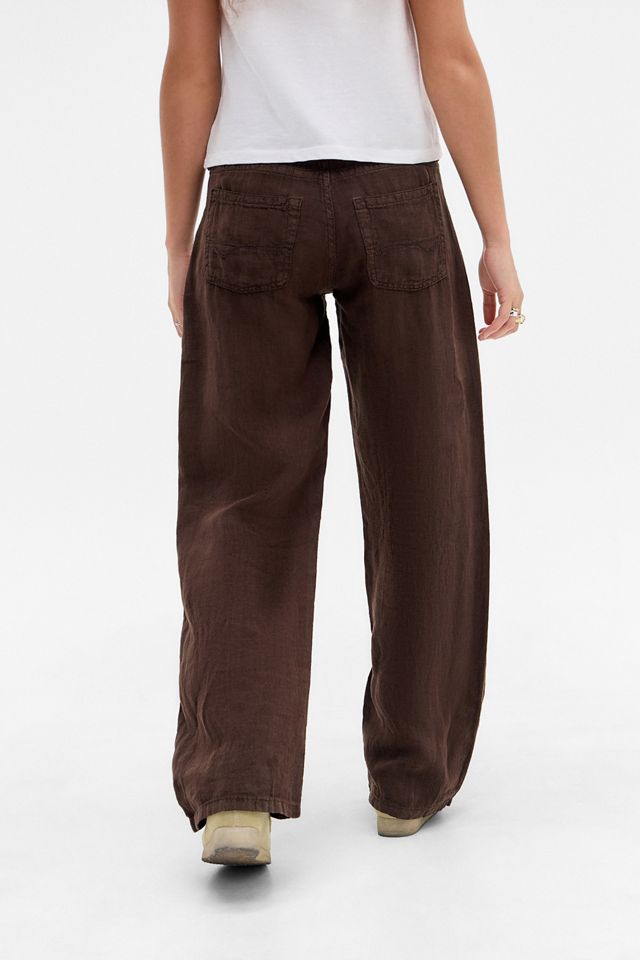 Moon River Wide Leg Pleated Cargo Trousers
