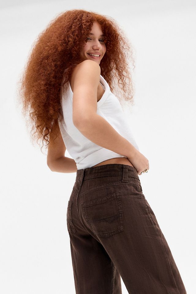 Moon River Wide Leg Pleated Cargo Trousers