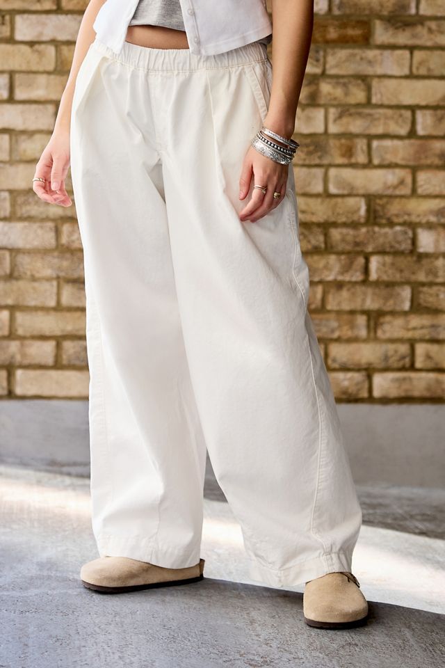 BDG White Bobbi Baggy Cocoon Trousers #1