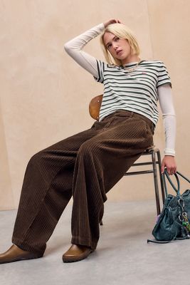 BDG Brown Rey Corduroy Chino Trousers