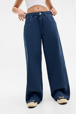 Pantalons baggy à mini carreaux en taille: XS - BDG - Modalova