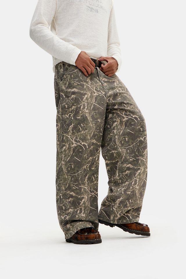 BDG Dark Camo Baggy Canvas Trousers #4
