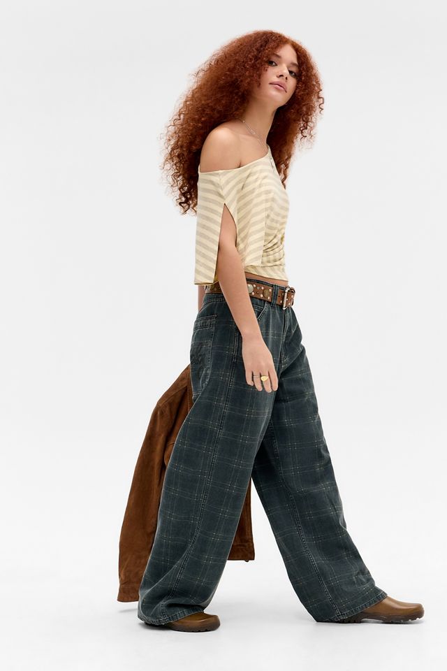 BDG Moody Karierte Baggy-Hose #1