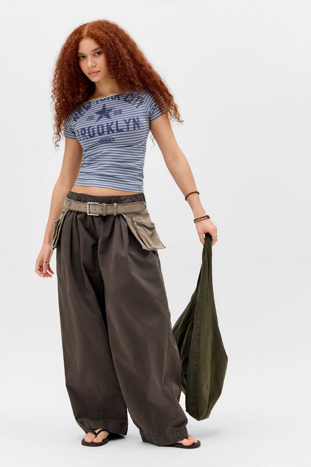 Pantalons bouffants Cocoon Bobbi BDG marron #1