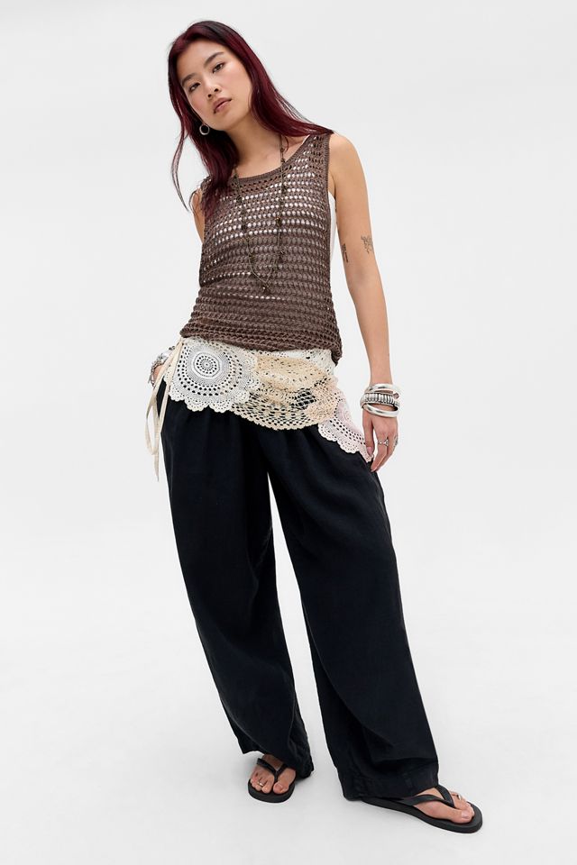 Pantalones Cocoon Holgados de Lino Bobbi BDG #1
