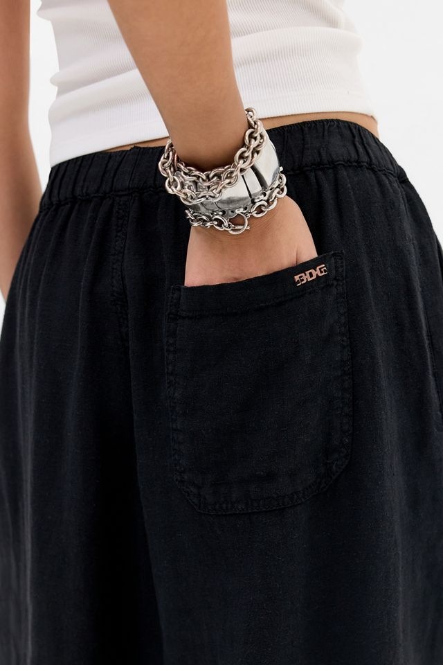 Pantalones Cocoon Holgados de Lino Bobbi BDG #3