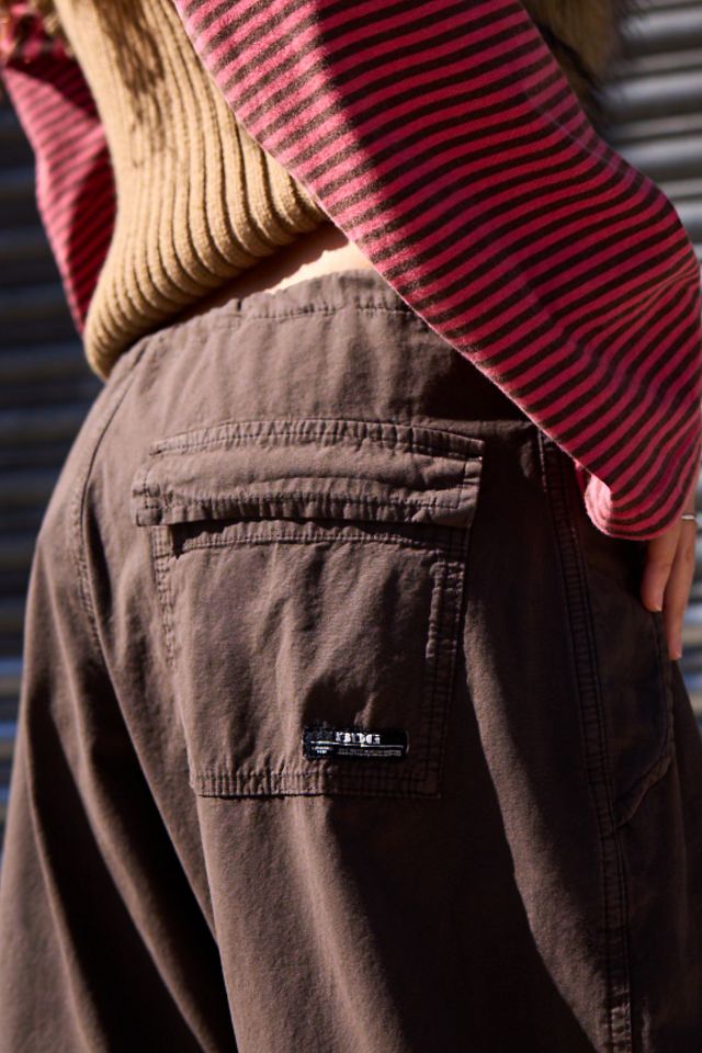 BDG Brown Baggy Tech Crop Trousers #2