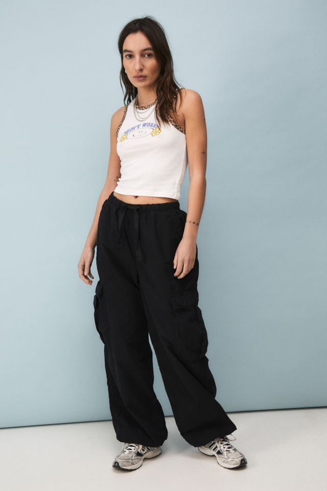 Black Parachute Pant