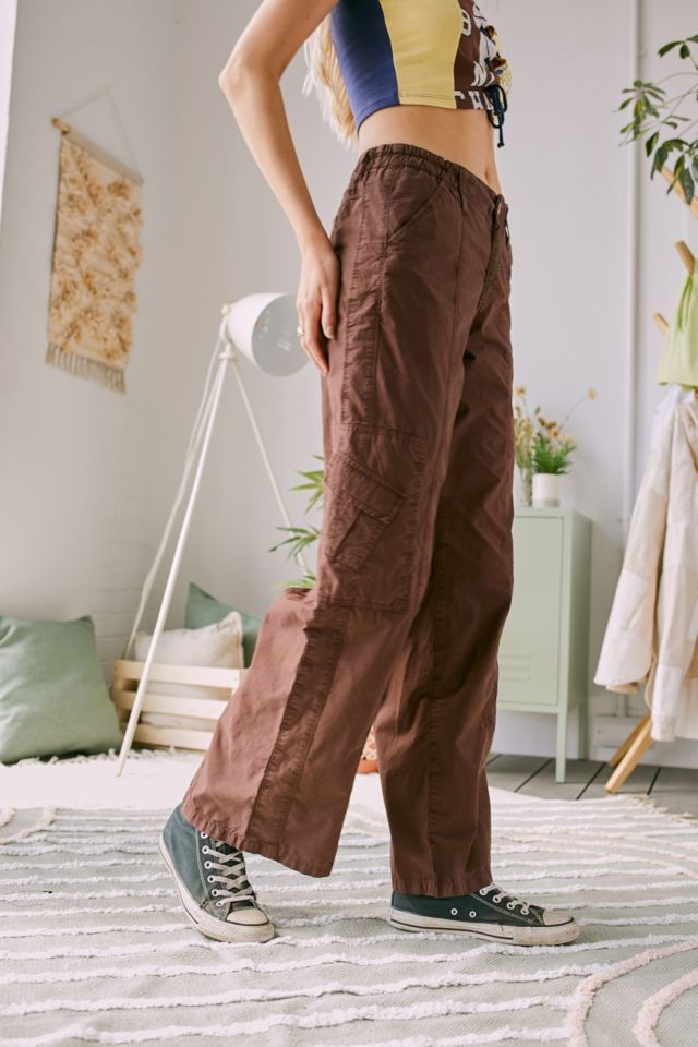 BDG Brown Y2K Low-Rise Cargo Pants