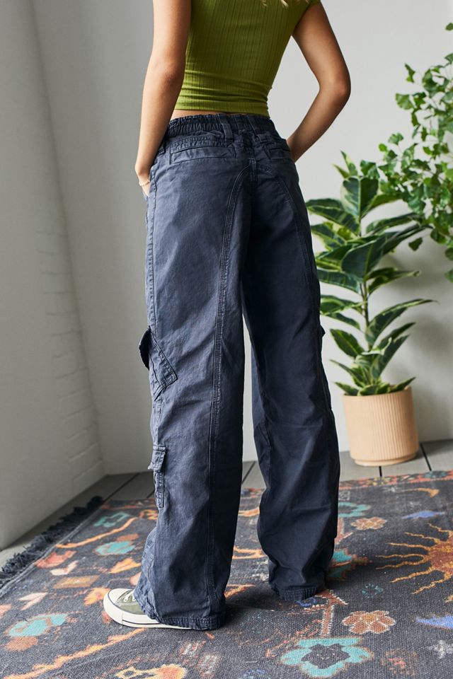 BDG Grigio Scuro Y2K Pantaloni Cargo a vita bassa #2