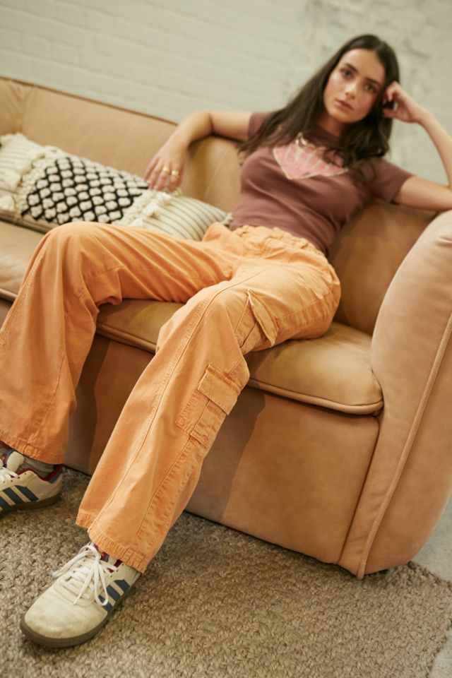 BDG Urban Outfitters Y2K Low Rise Cargo Pants - BROWN