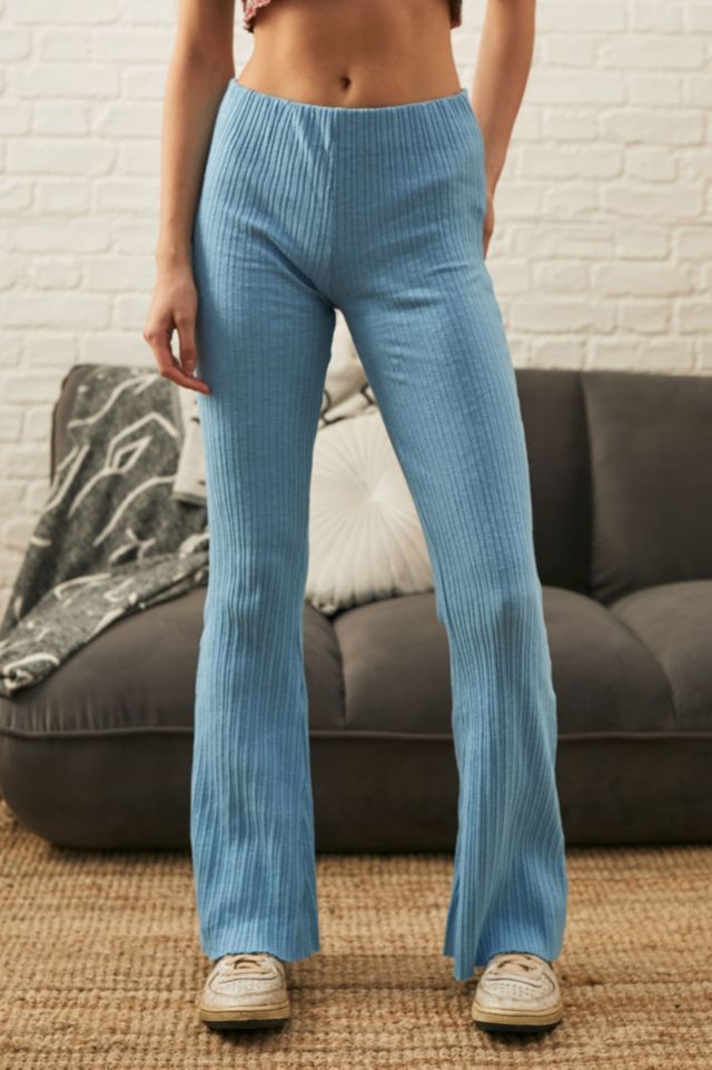 UO Rosie Ribbed Flare Trousers