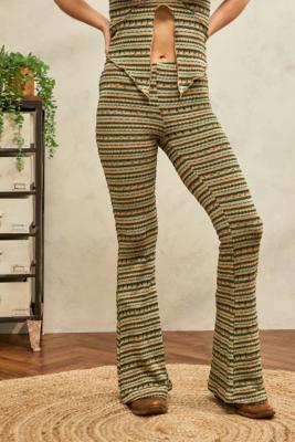 Urban Outfitters Archive Sunflower Velvet Flare Trousers