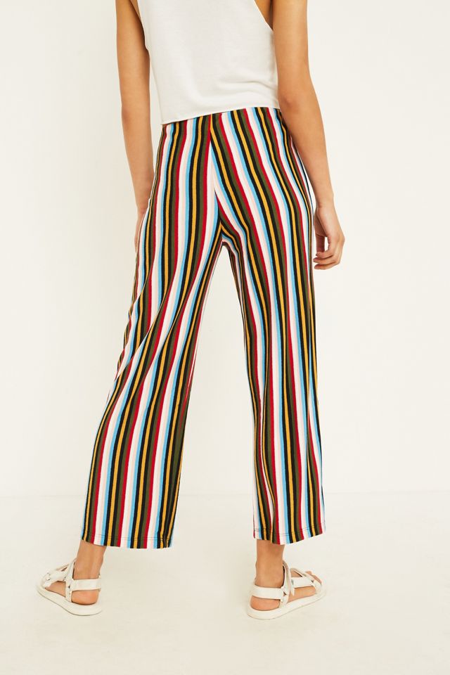 UO - Pantalon Ant en maille à rayures multicolores  #1