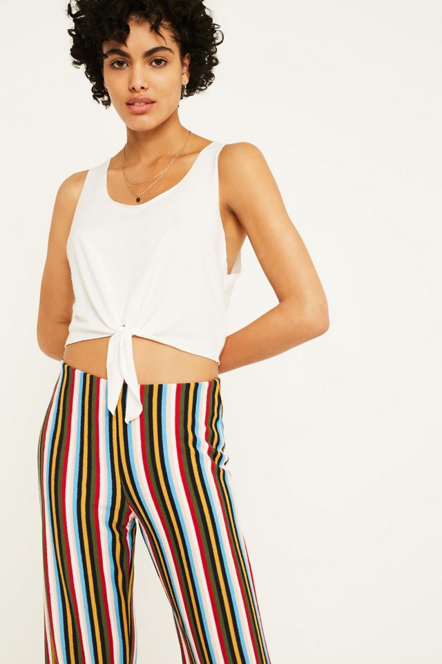 UO - Pantalon Ant en maille à rayures multicolores  #2