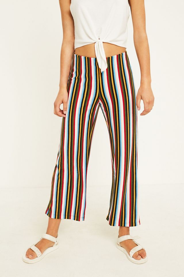 UO - Pantalon Ant en maille à rayures multicolores  #4