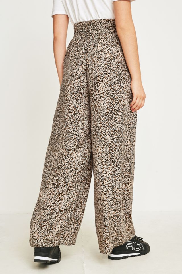 Urban outfitters hot sale leopard trousers