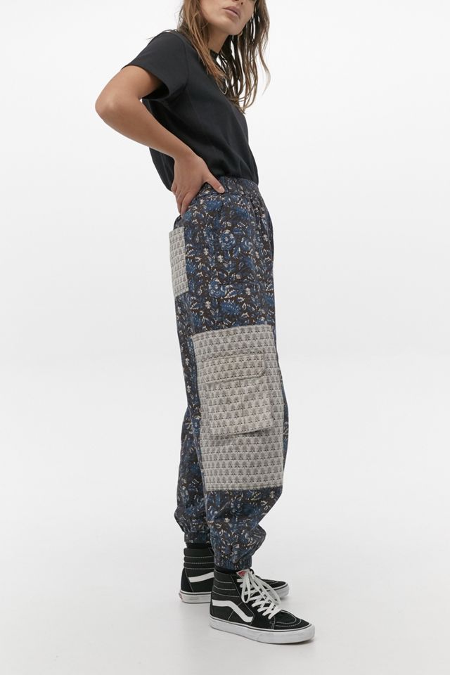 UO Patchwork Print Joggers #2