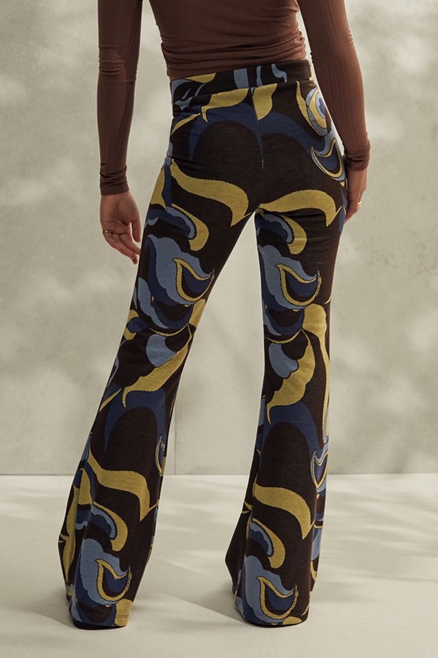 Pantalons évasés en jacquard tricoté UO #2