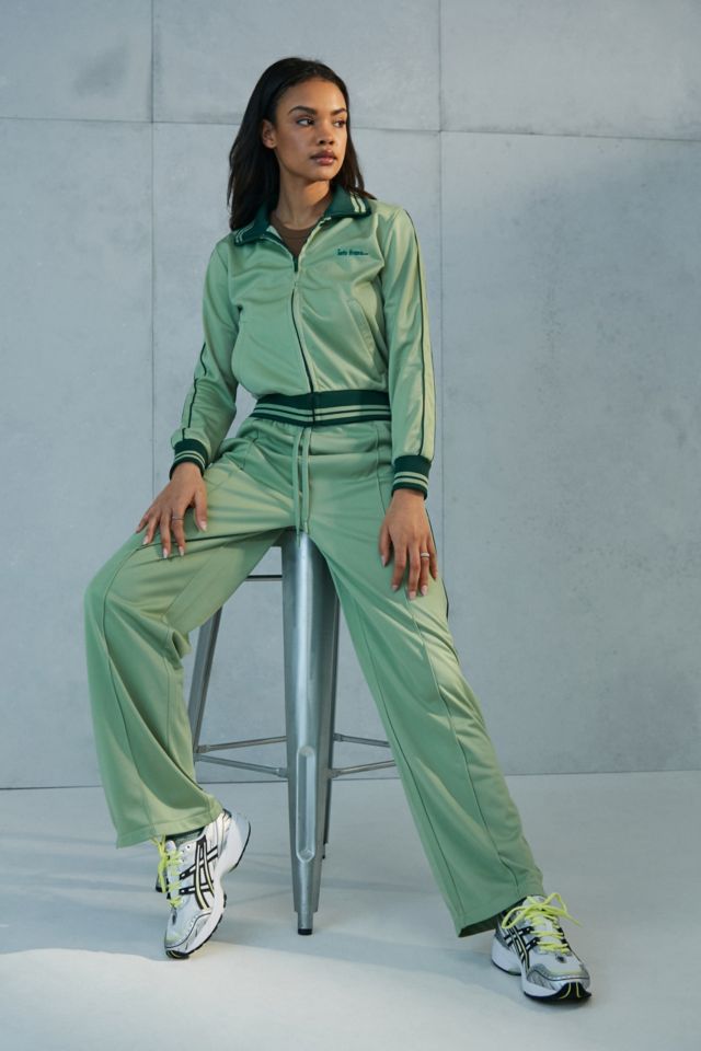 iets frans Green Tricot Straight Leg Track Pants