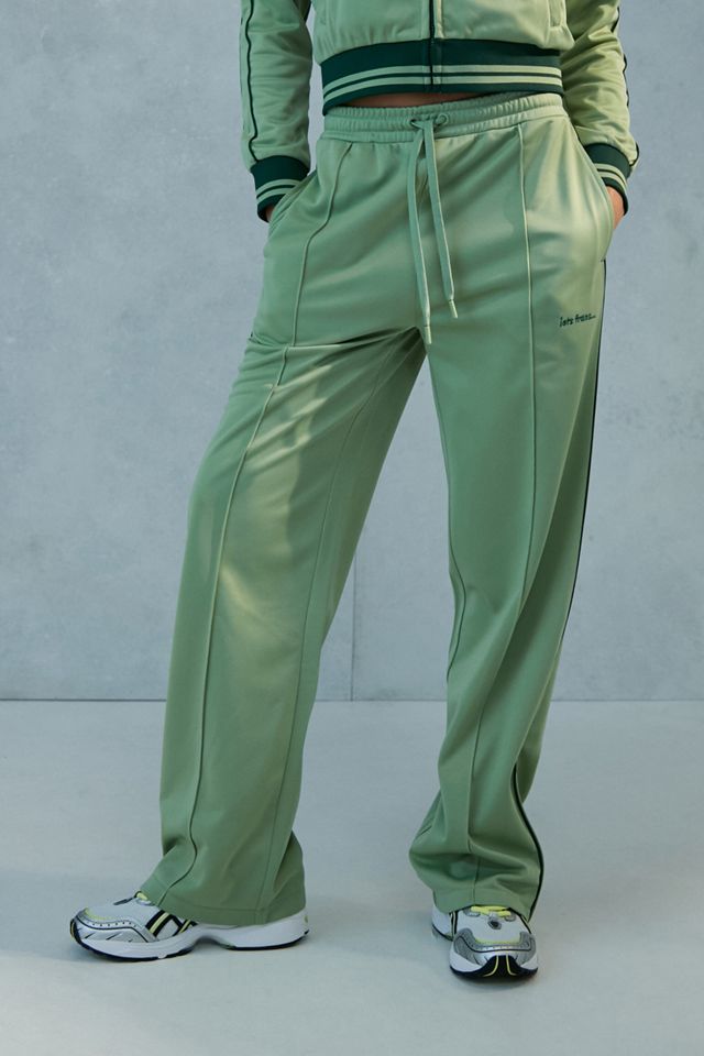 iets frans... Green Tricot Straight Leg Track Pants #1