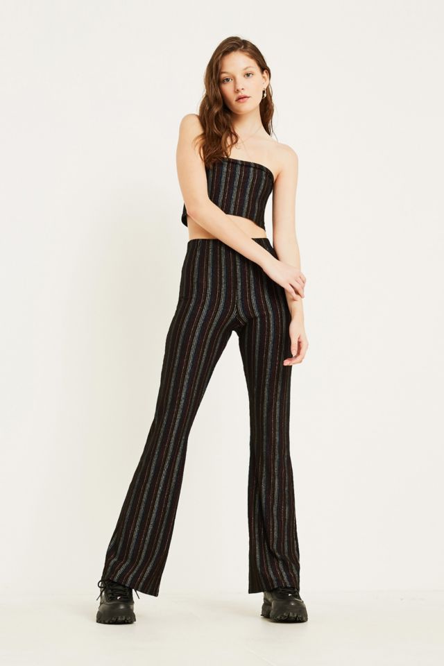 Glitter cheap stripe pants