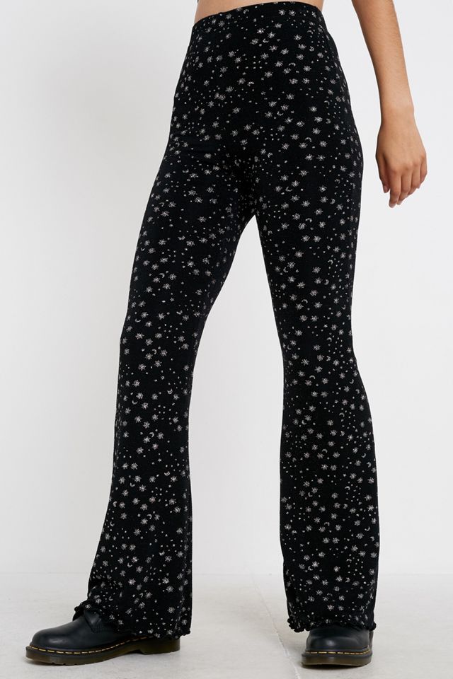UO Moon and Star Glitter Flare Trousers #2