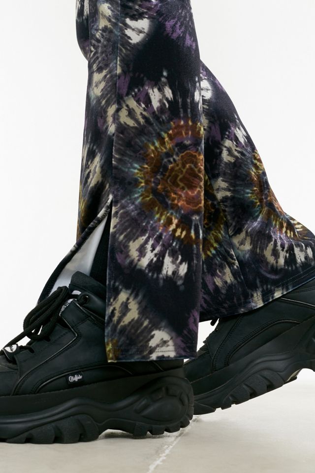 UO Tie-Dye Velvet Flare Trousers #1