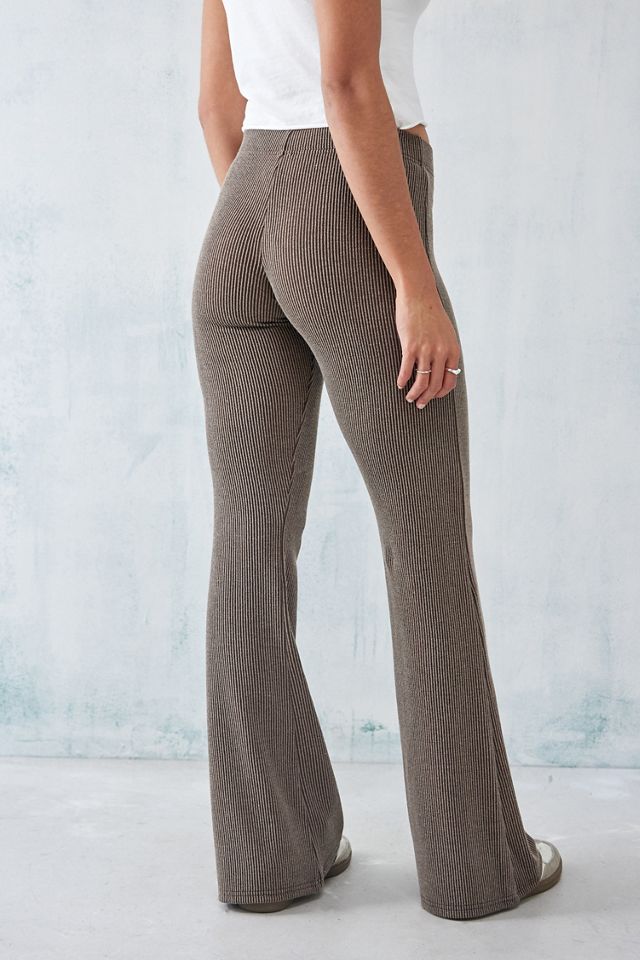 Pantalon évasé côtelé marron UO #2